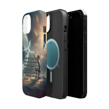 DistinctInk Tough Case for Apple iPhone, Compatible with MagSafe Charging - "The Spirit's Intercession: Romans 8:26 - Wordless Groans"
