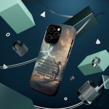 DistinctInk Tough Case for Apple iPhone, Compatible with MagSafe Charging - "The Spirit's Intercession: Romans 8:26 - Wordless Groans"
