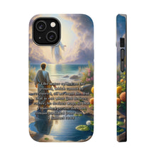 DistinctInk Tough Case for Apple iPhone, Compatible with MagSafe Charging - "God's Redemption Plan: 2 Samuel 14:14"