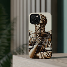 DistinctInk Tough Case for Apple iPhone, Compatible with MagSafe Charging - "To Show Partiality in Judgment is Not Good" - Proverbs 24:23