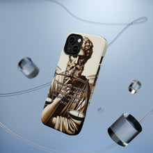 DistinctInk Tough Case for Apple iPhone, Compatible with MagSafe Charging - "To Show Partiality in Judgment is Not Good" - Proverbs 24:23