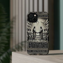 DistinctInk Tough Case for Apple iPhone, Compatible with MagSafe Charging - "John 15:12 - Loving Others with Christ's Example"