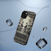 DistinctInk Tough Case for Apple iPhone, Compatible with MagSafe Charging - "John 15:12 - Loving Others with Christ's Example"