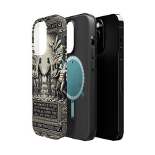 DistinctInk Tough Case for Apple iPhone, Compatible with MagSafe Charging - "John 15:12 - Loving Others with Christ's Example"