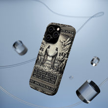 DistinctInk Tough Case for Apple iPhone, Compatible with MagSafe Charging - "John 15:12 - Loving Others with Christ's Example"