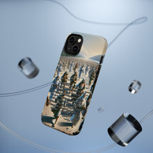 DistinctInk Tough Case for Apple iPhone, Compatible with MagSafe Charging - Hebrews 12:1 - Running with Perseverance towards Jesus