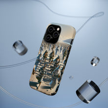 DistinctInk Tough Case for Apple iPhone, Compatible with MagSafe Charging - Hebrews 12:1 - Running with Perseverance towards Jesus