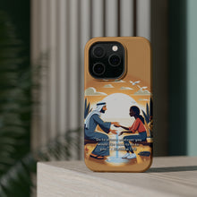 DistinctInk Tough Case for Apple iPhone, Compatible with MagSafe Charging - "Do Unto Others: Matthew 7:12 - The Golden Rule"