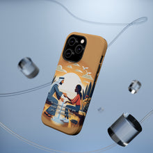 DistinctInk Tough Case for Apple iPhone, Compatible with MagSafe Charging - "Do Unto Others: Matthew 7:12 - The Golden Rule"