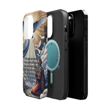 DistinctInk Tough Case for Apple iPhone, Compatible with MagSafe Charging - "The Holy Spirit's Power: Luke 1:35 - Son of God"