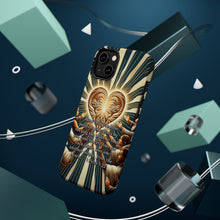 DistinctInk Tough Case for Apple iPhone, Compatible with MagSafe Charging - "Deeply Loving One Another: 1 Peter 1:22"