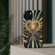 DistinctInk Tough Case for Apple iPhone, Compatible with MagSafe Charging - "Deeply Loving One Another: 1 Peter 1:22"