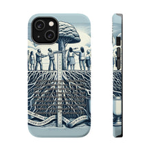 DistinctInk Tough Case for Apple iPhone, Compatible with MagSafe Charging - "Rooted in Love: Ephesians 3:17 Explores Limitless Divine Love"