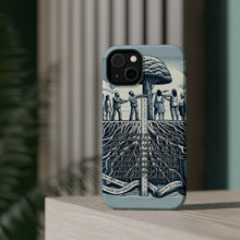 DistinctInk Tough Case for Apple iPhone, Compatible with MagSafe Charging - "Rooted in Love: Ephesians 3:17 Explores Limitless Divine Love"