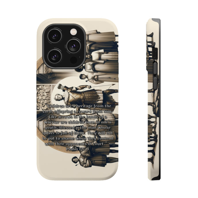 DistinctInk Tough Case for Apple iPhone, Compatible with MagSafe Charging - 