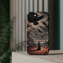 DistinctInk Tough Case for Apple iPhone, Compatible with MagSafe Charging - "The Consequences of Disrespect: Proverbs 30:17"