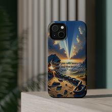 DistinctInk Tough Case for Apple iPhone, Compatible with MagSafe Charging - "The Truth Shall Set You Free" - John 8:32