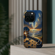 DistinctInk Tough Case for Apple iPhone, Compatible with MagSafe Charging - "The Truth Shall Set You Free" - John 8:32