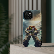 DistinctInk Tough Case for Apple iPhone, Compatible with MagSafe Charging - "Whiter Than Snow: Psalm 51:7 on Cleansing Power"