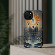 DistinctInk Tough Case for Apple iPhone, Compatible with MagSafe Charging - Psalm 51:1 - Divine Mercy: Erasing Transgressions with Love