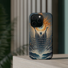 DistinctInk Tough Case for Apple iPhone, Compatible with MagSafe Charging - Psalm 51:1 - Divine Mercy: Erasing Transgressions with Love