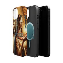 DistinctInk Tough Case for Apple iPhone, Compatible with MagSafe Charging - "For We Live by Faith, Not by Sight" - 2 Corinthians 5:7