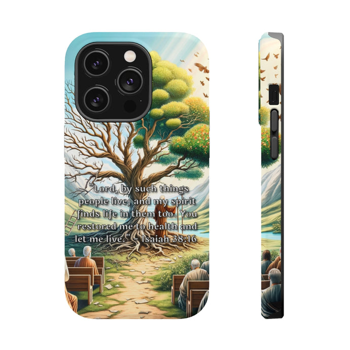 DistinctInk Tough Case for Apple iPhone, Compatible with MagSafe Charging - 