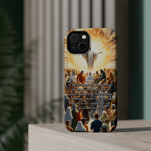 DistinctInk Tough Case for Apple iPhone, Compatible with MagSafe Charging - Christ: The Unifying Force Beyond All Distinctions - Colossians 3:11