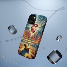 DistinctInk Tough Case for Apple iPhone, Compatible with MagSafe Charging - "Delight in the Lord: Psalm 37:4 - Your Heart's Desires"