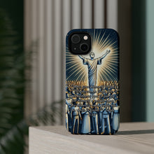 DistinctInk Tough Case for Apple iPhone, Compatible with MagSafe Charging - Redeeming Sacrifice: Titus 2:14 - Purity and Goodness