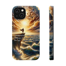 DistinctInk Tough Case for Apple iPhone, Compatible with MagSafe Charging - "Matthew 28:20 - Ever-Present Assurance: I Am With You"