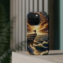 DistinctInk Tough Case for Apple iPhone, Compatible with MagSafe Charging - "Matthew 28:20 - Ever-Present Assurance: I Am With You"