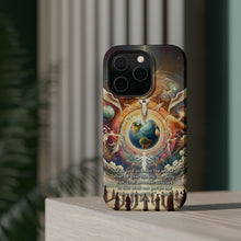 DistinctInk Tough Case for Apple iPhone, Compatible with MagSafe Charging - "For God's Love: Eternal Life through His Son - John 3:16"