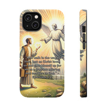 DistinctInk Tough Case for Apple iPhone, Compatible with MagSafe Charging - Ephesians 5:2 - Walk in Love: Christ's Sacrificial Offering