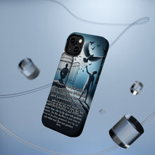 DistinctInk Tough Case for Apple iPhone, Compatible with MagSafe Charging - "The Power of Perfect Love: 1 John 4:18"