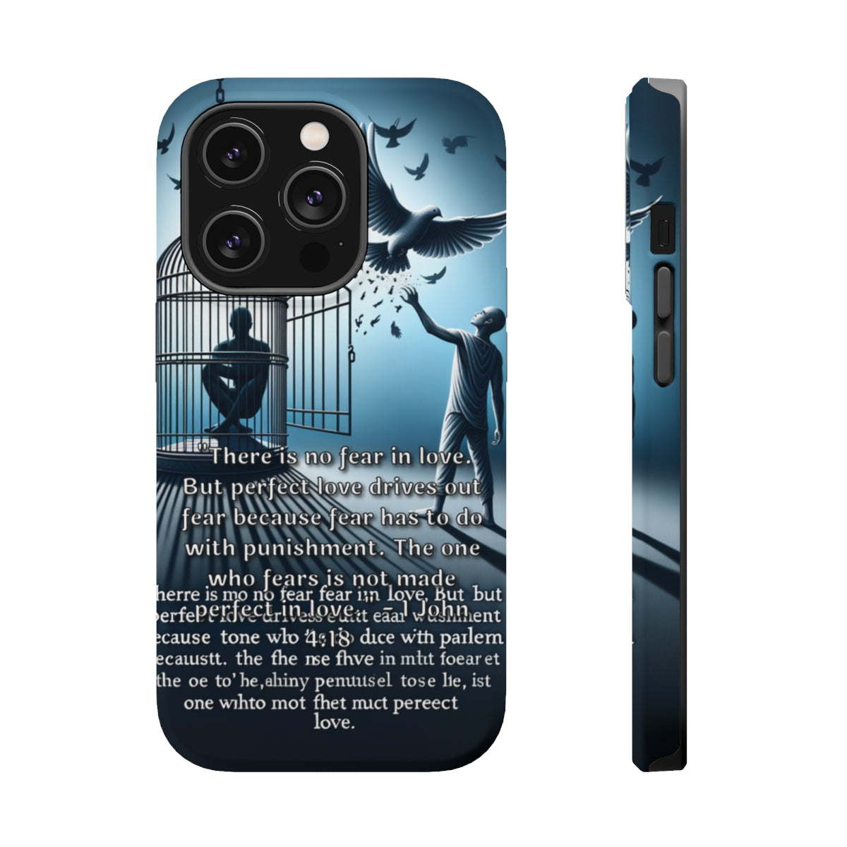 DistinctInk Tough Case for Apple iPhone, Compatible with MagSafe Charging - 