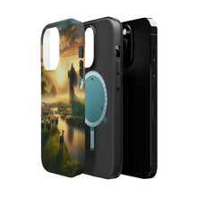 DistinctInk Tough Case for Apple iPhone, Compatible with MagSafe Charging - Psalm 23:1 - The Lord, My Shepherd, Empowers Me
