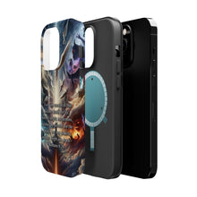 DistinctInk Tough Case for Apple iPhone, Compatible with MagSafe Charging - "Immutable Faith: Romans 8:38 - Conquering Death, Life, and Beyond"