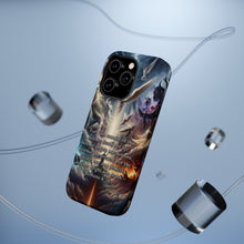 DistinctInk Tough Case for Apple iPhone, Compatible with MagSafe Charging - "Immutable Faith: Romans 8:38 - Conquering Death, Life, and Beyond"