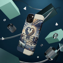 DistinctInk Tough Case for Apple iPhone, Compatible with MagSafe Charging - "A Friend's Unconditional Love: Proverbs 17:17"