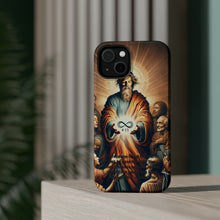 DistinctInk Tough Case for Apple iPhone, Compatible with MagSafe Charging - "John 3:16 - God's Love: Eternal Life Through Belief"