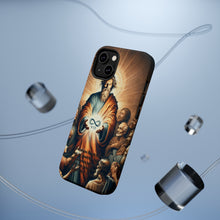 DistinctInk Tough Case for Apple iPhone, Compatible with MagSafe Charging - "John 3:16 - God's Love: Eternal Life Through Belief"