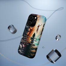 DistinctInk Tough Case for Apple iPhone, Compatible with MagSafe Charging - Delivered for Our Sins: Romans 4:25 Explanation