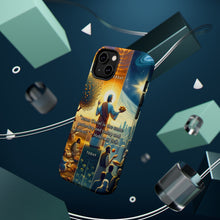 DistinctInk Tough Case for Apple iPhone, Compatible with MagSafe Charging - "The Unchanging Jesus: Hebrews 13:8 - Yesterday, Today, Forever"