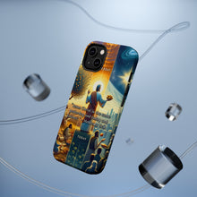 DistinctInk Tough Case for Apple iPhone, Compatible with MagSafe Charging - "The Unchanging Jesus: Hebrews 13:8 - Yesterday, Today, Forever"