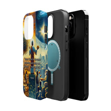 DistinctInk Tough Case for Apple iPhone, Compatible with MagSafe Charging - "The Unchanging Jesus: Hebrews 13:8 - Yesterday, Today, Forever"