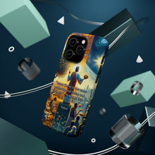 DistinctInk Tough Case for Apple iPhone, Compatible with MagSafe Charging - "The Unchanging Jesus: Hebrews 13:8 - Yesterday, Today, Forever"