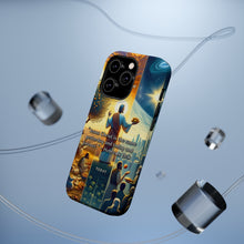 DistinctInk Tough Case for Apple iPhone, Compatible with MagSafe Charging - "The Unchanging Jesus: Hebrews 13:8 - Yesterday, Today, Forever"