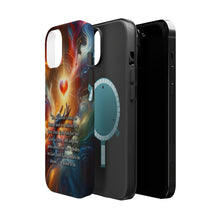 DistinctInk Tough Case for Apple iPhone, Compatible with MagSafe Charging - "1 John 4:16 - Experiencing God's Eternal Love"
