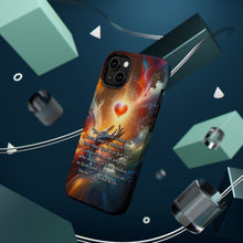 DistinctInk Tough Case for Apple iPhone, Compatible with MagSafe Charging - "1 John 4:16 - Experiencing God's Eternal Love"